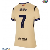 Ženski Nogometni dresi Barcelona Ferran Torres #7 Gostujoči 2025-26 Kratek Rokav